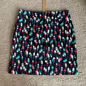 Talbots Nautical Theme Skirt with Pockets - Size 8